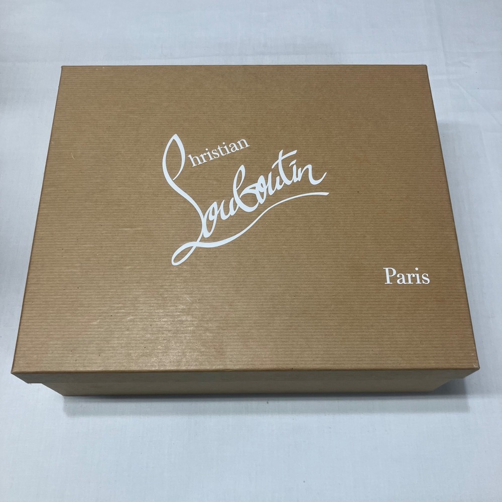 Christian Louboutin Empty Shoe Box Brown Kraft Logo Paris Replacement 12x10x4.5